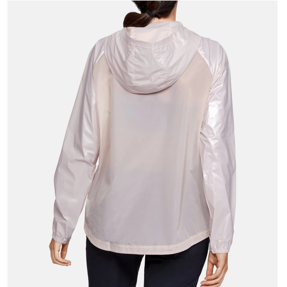 NWT! UA Metallic Lightweight Hood Windbreaker - Picture 3 of 6